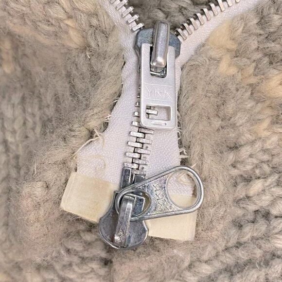 Vintage Genuine Cowichan Hand Knit Full Zip Fair Isle Wool Sweater M - Picture 6 of 16